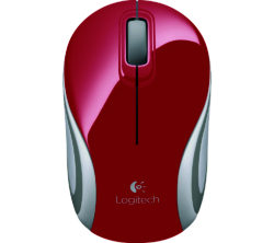 LOGITECH  M187 Mini Wireless Optical Mouse - Red